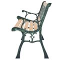 vidaXL Záhradná lavička 122 cm, drevo