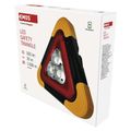 LED výstražný trojuholník EMOS P4010, nabíjací, COB LED + červená LED