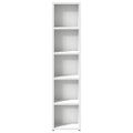 vidaXL Skrinky na CD 2 ks, biele 21x16x93,5 cm, kompozitné drevo