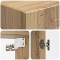 vidaXL Nástenná skrinka 33 x 34,5 x 90 cm Kompozitné drevo Dub artisan
