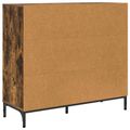 vidaXL Servírovacia skriňa Dymová dub 89,5 x 33 x 82 cm