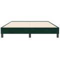 vidaXL Rám postele bez matraca Tmavo zelená 140x210 cm Zamat
