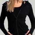 Dámska mikina so zipsom MERINO I Black - STRIX