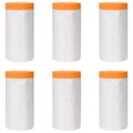 vidaXL Prachový list s lepiacou páskou 6 ks Priehľadná 110 x 3300 cm