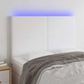 VidaXL Čelo postele biele 144x5x118/128 cm umelá koža