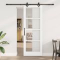 vidaXL Posuvné dvere ORKDAL 78 x 211 cm Biela a čierna