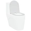 vidaXL WC sedadlo Biela 47 x 36 x 3,4 cm Duroplast