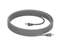 Logitech Cat5e Kit - Patch kábel - RJ-45 (M) do RJ-45 (M) - 7 m - SF/UTP - CAT 5e - grafit