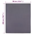 vidaXL Priliehavé prestieradlo Jersey antracitové 90x200 cm bavlna
