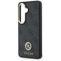 Obal Guess 4G Big Rhinestone Triangle Strap MagSafe pre Samsung Galaxy S26 čierna