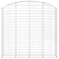 vidaXL Oblúkový gabionový kôš 200x30x180/200 cm pozinkované železo