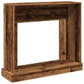 vidaXL Obloženie krbu staré drevo 100x30x87,5 cm kompozitné drevo