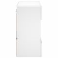 vidaXL TV nástenná skrinka s LED svetlami biela 58,5x30x60,5 cm