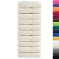 vidaXL Prémiové uteráky pre hostí SOLUND 10 ks krémové 30x50 cm 600 g/m²