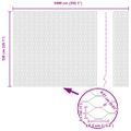 vidaXL Hexagonálny plot s stĺpom 10 x 1,5 m PVC potiahnutá oceľ Sivá