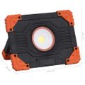 vidaXL Prenosné LED bodové svetlo ABS 10 W studené biele