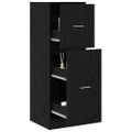 vidaXL Lekárenský kabinet Čierny dub 40 x 41 x 118 cm Kompozitné drevo