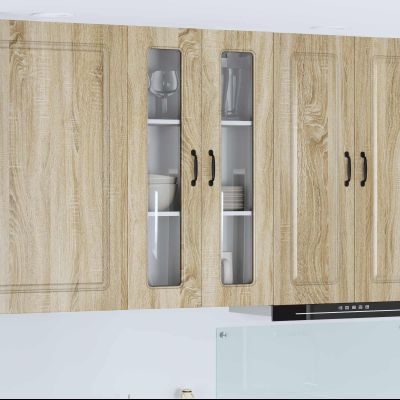 vidaXL Dvierka na umývačku Kalmar Sonoma dub 60 x 31 x 100 cm