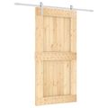 vidaXL Posuvné dvere Prírodná a biela 100 x 210 cm