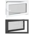 vidaXL Otočné a sklopné okno do suterénu RISOR 100 x 60 cm PVC a sklo