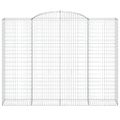 vidaXL Oblúkový gabionový kôš 6 ks 300x50x220/240cm pozinkované železo