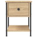 vidaXL Nočné stolíky 2 ks dub sonoma 34x35,5x45 cm kompozitné drevo