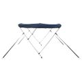 vidaXL Strieška Bimini s 3 oblúkmi a sieť. stenami 183x(137-152)x137cm