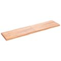 vidaXL Stolová doska svetlohnedá 200x50x(2-6)cm ošetrený masív hrany