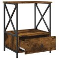 vidaXL Nočné stolíky 2 ks, tmavý dub 50x41x65 cm, kompozitné drevo