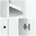vidaXL Servírovacia skriňa Biela 66 x 34,5 x 90 cm Kompozitné drevo