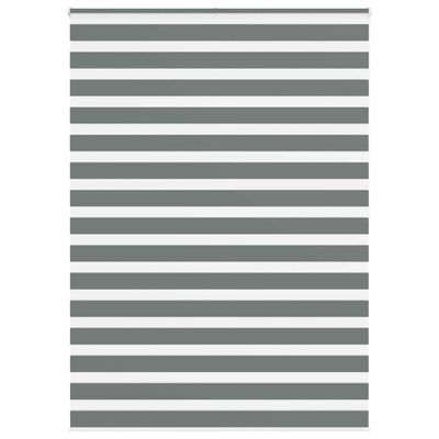 vidaXL Zebra roleta tmavošedá 165x200 cm šírka látky 160,9cm polyester