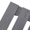 vidaXL Podstavce pod kvetináč 4 ks sivé 30x30x7,5 cm WPC