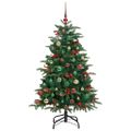 vidaXL Umelý vianočný stromček Zelená 150 cm PVC, kov a plast