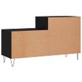 vidaXL Botník čierny 102x36x60 cm spracované drevo