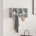 vidaXL Vešiak na stenu Nástenná montáž Betónová šedá 50 x 16 x 26 cm