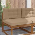 vidaXL Vankúš na vonkajšiu pohovku Polyester Sivohnedá 80 x 80 cm