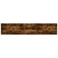 vidaXL Nástenné police 4 ks dymový dub 100x20x1,5 cm kompozitné drevo