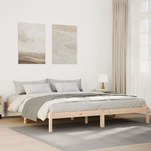 vidaXL Extra dlhá posteľ bez matraca 180x210 cm masívna borovica