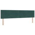 vidaXL Posteľ boxspring s matracom Tmavozelená 200 x 200 cm Zamat