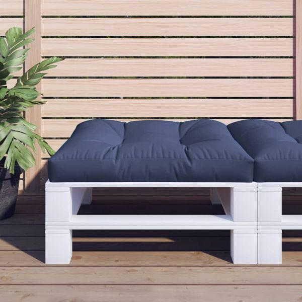 vidaXL Podložka na paletový nábytok kráľovská modrá 80x80x12cm látka