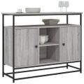 vidaXL Komoda sivá sonoma 100x35x80 cm kompozitné drevo