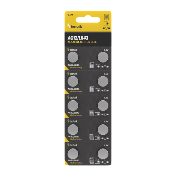 Technik Platinum alkalická gombíková batéria AG12 / LR43 / 186 / 386 (1,5V) B10 (TAG12-B10)