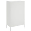 vidaXL Vysoká skrinka biela 68x39x113 cm oceľ