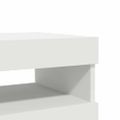 vidaXL TV skrinky s LED svetlami biele 60x35x40 cm
