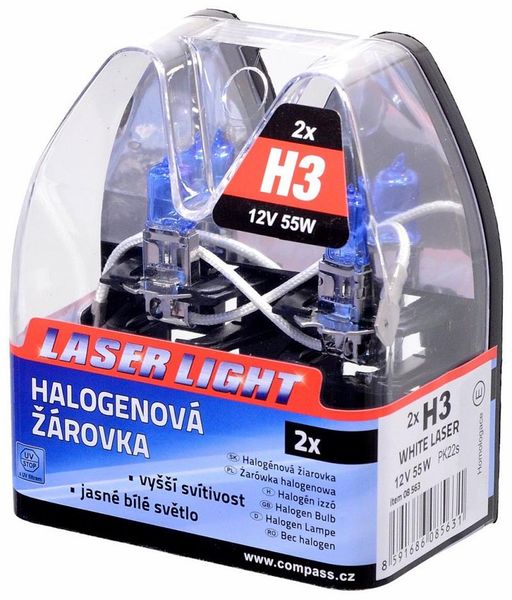 Žiarovka 12 V H3 55 W Pk22s WHITE LASER 2 ks
