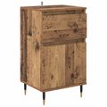 vidaXL Servírovacia skriňa so zásuvkou Staré drevo 40 x 35 x 70 cm
