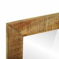 vidaXL Kúpeľňové zrkadlo Hnedá 50 x 22 x 70 cm Masívne mango drevo