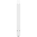 vidaXL Nohy k jedálenskému stolu, biele, 2 ks, 70 x (72-73) cm, oceľové