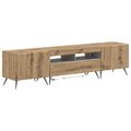 vidaXL 5-dielny LED TV kabinet Dub artisan Kompozitné drevo