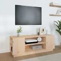 vidaXL TV skrinka 110x35x40,5 cm masívna borovica